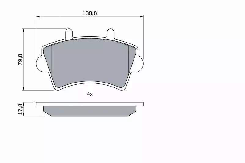 BOSCH KLOCKI HAMULCOWE PRZÓD 0 986 494 031 