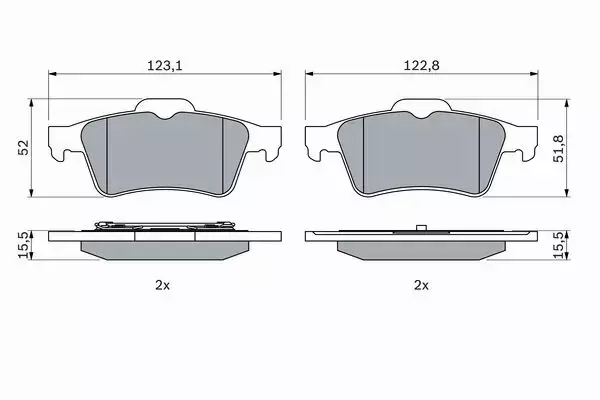 BOSCH TARCZE+KLOCKI TYŁ SAAB 9-3 292MM 