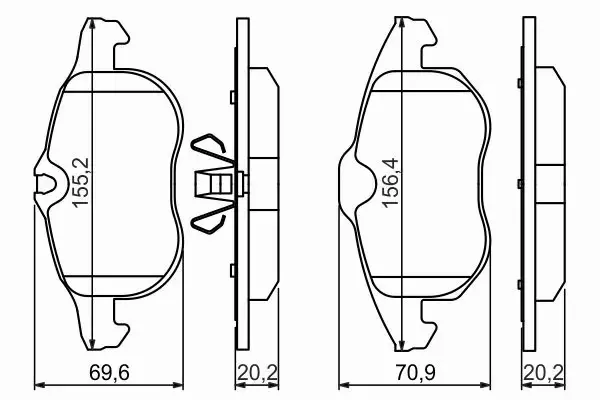 BOSCH TARCZE + KLOCKI OPEL VECTRA C SIGNUM PRZÓD  