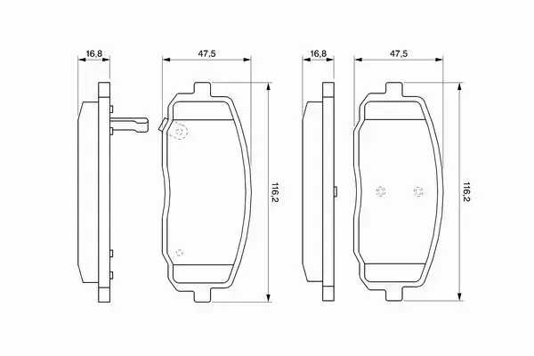 BOSCH KLOCKI HAMULCOWE PRZÓD 0 986 494 064 