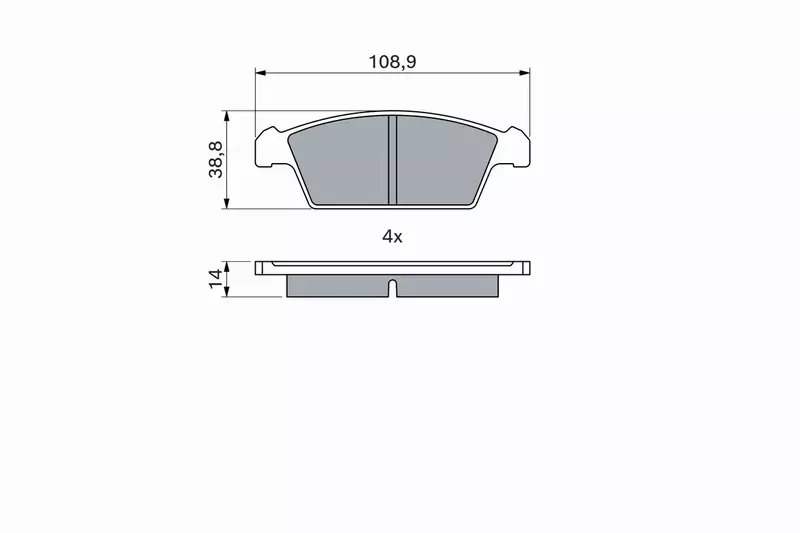 BOSCH KLOCKI HAMULCOWE PRZÓD 0 986 493 340 