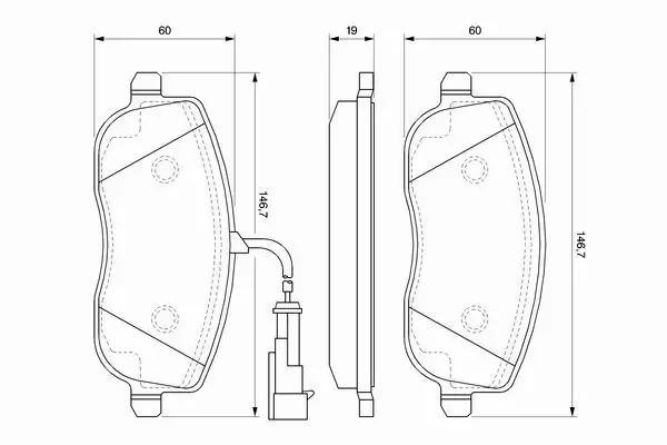 BOSCH KLOCKI HAMULCOWE PRZÓD 0 986 494 068 