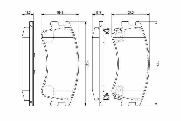 BOSCH TARCZE + KLOCKI PRZÓD MAZDA 6 GG GY 