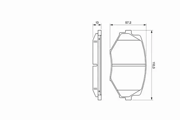 BOSCH KLOCKI HAMULCOWE PRZÓD 0 986 494 080 