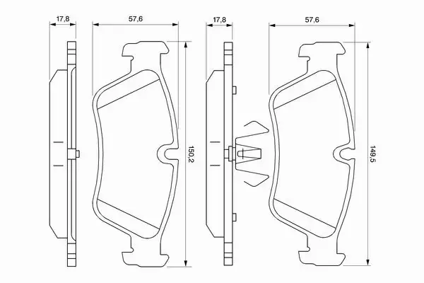 BOSCH KLOCKI HAM BMW 1 E87 E81 E88 E90 118d 316i P 