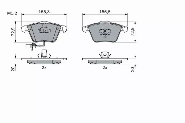 BOSCH TARCZE+KLOCKI PRZÓD SEAT EXEO 320MM 