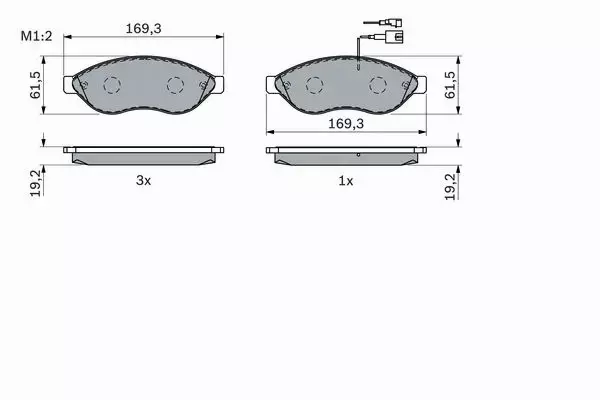 BOSCH KLOCKI HAMULCOWE PRZÓD 0 986 494 111 