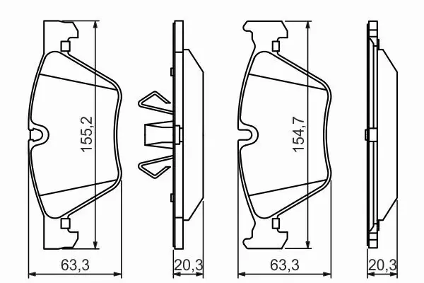 BOSCH TARCZE+KLOCKI PRZÓD+TYŁ BMW 1 E81 E87 300MM 