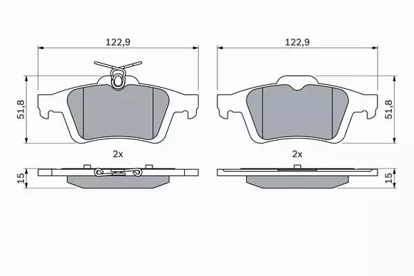 BOSCH TARCZE+KLOCKI P+T FORD FOCUS III MK3 300MM 