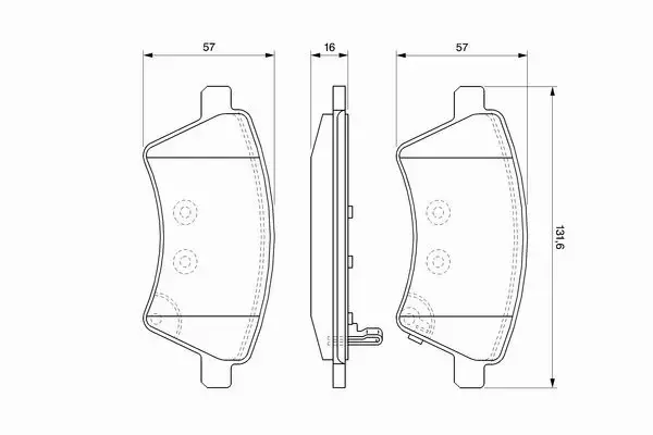 BOSCH KLOCKI HAMULCOWE PRZÓD 0 986 494 129 