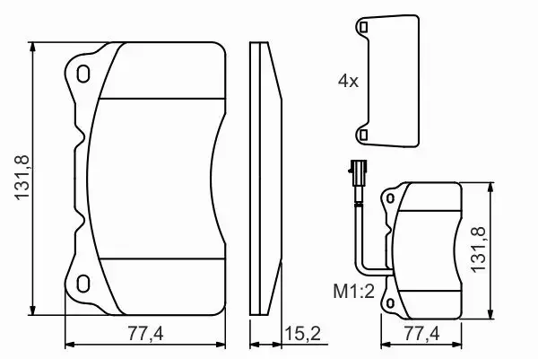 BOSCH TARCZE+KLOCKI P+T ALFA ROMEO 166 310MM 