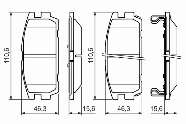 BOSCH KLOCKI HAMULCOWE TYŁ 0 986 494 137 