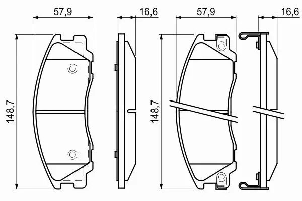 BOSCH KLOCKI HAMULCOWE PRZÓD 0 986 494 138 