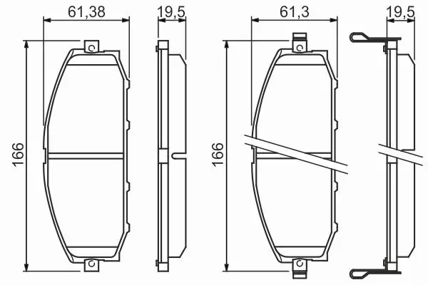 BOSCH KLOCKI HAMULCOWE PRZÓD 0 986 494 150 