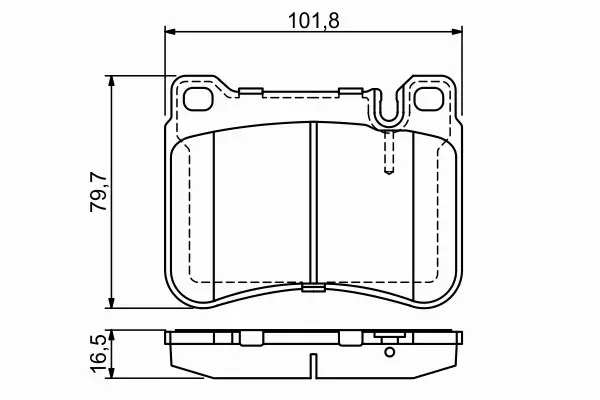 BOSCH KLOCKI HAMULCOWE PRZÓD 0 986 494 166 