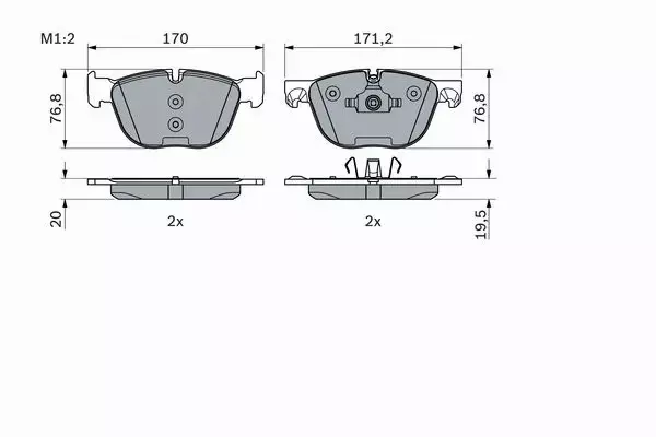 BOSCH TARCZE+KLOCKI PRZÓD+TYŁ BMW X6 E71 F16 348MM 