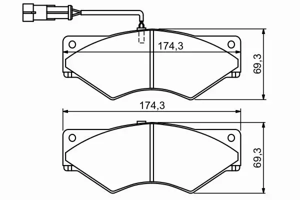 BOSCH KLOCKI HAMULCOWE PRZÓD 0 986 494 193 