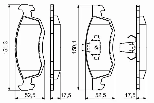 BOSCH KLOCKI HAMULCOWE PRZÓD 0 986 494 197 