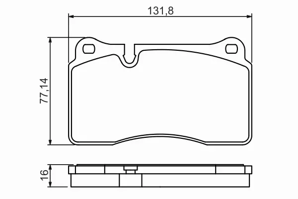 BOSCH KLOCKI HAMULCOWE PRZÓD 0 986 494 207 