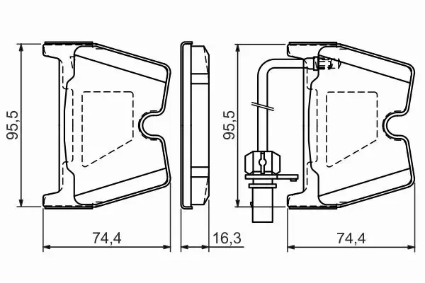 BOSCH KLOCKI HAMULCOWE PRZÓD 0 986 494 216 