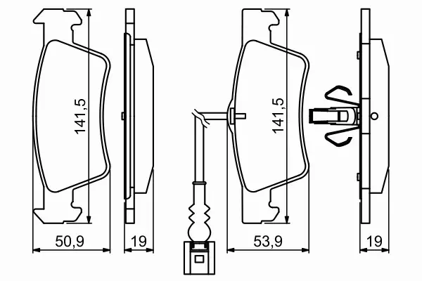 BOSCH KLOCKI HAMULCOWE TYŁ 0 986 494 219 