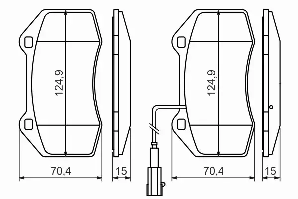 BOSCH KLOCKI HAMULCOWE PRZÓD 0 986 494 228 