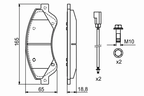 BOSCH KLOCKI HAMULCOWE PRZÓD 0 986 494 236 