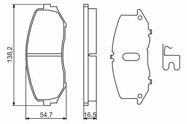 BOSCH KLOCKI HAMULCOWE PRZÓD 0 986 494 241 