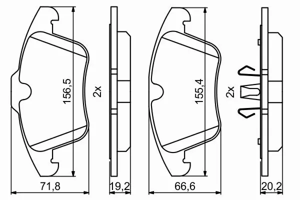 BOSCH TARCZE + KLOCKI PRZÓD FORD MONDEO IV od 2007 