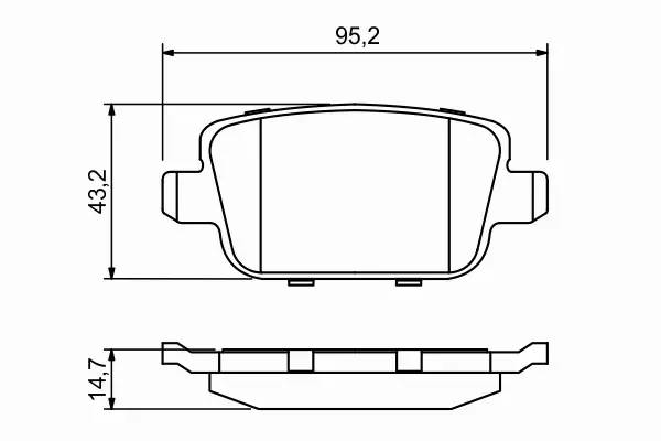 BOSCH Klocki tył FORD GALAXY KUGA MONDEO IV S-MAX 