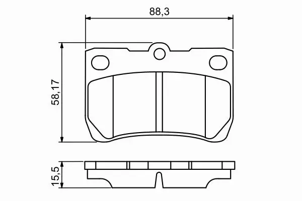 BOSCH KLOCKI HAMULCOWE TYŁ 0 986 494 253 