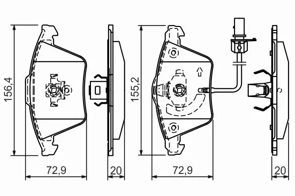 BOSCH KLOCKI HAMULCOWE PRZÓD 0 986 494 271 