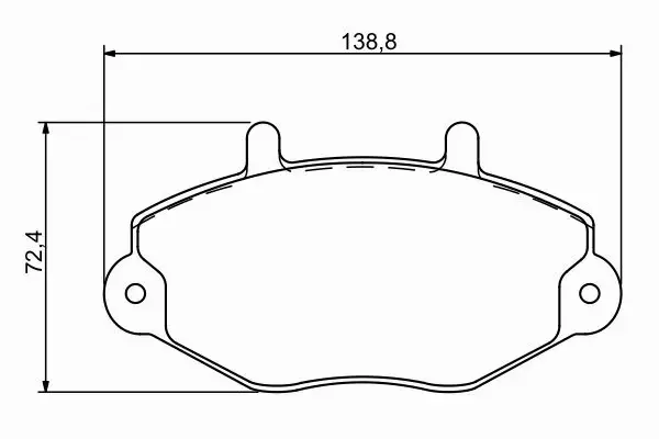 BOSCH KLOCKI HAMULCOWE PRZÓD 0 986 494 287 