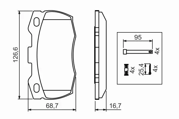 BOSCH KLOCKI HAMULCOWE PRZÓD 0 986 494 291 