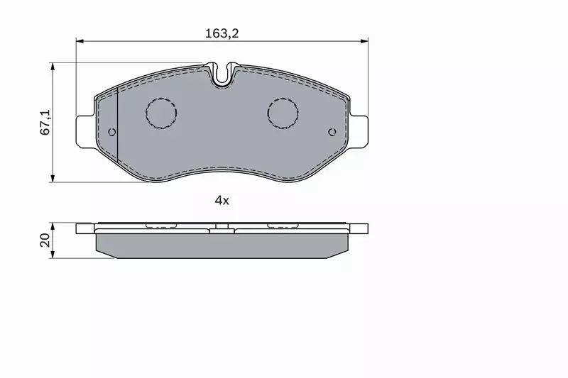 BOSCH KLOCKI HAMULCOWE PRZÓD 0 986 494 293 