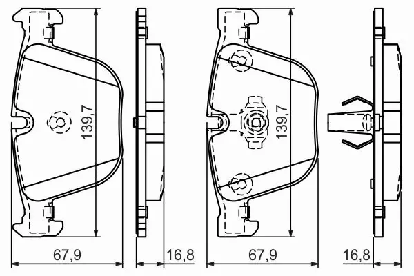 BOSCH TARCZE+KLOCKI TYŁ BMW X5 E70 F15 345MM 