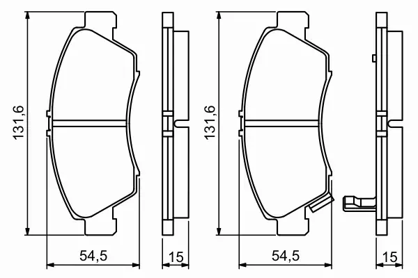 BOSCH TARCZE + KLOCKI PRZÓD HONDA JAZZ II 240MM 