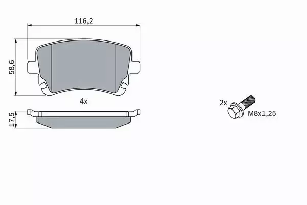 BOSCH TARCZE+KLOCKI PRZÓD+TYŁ AUDI A8 D3 385MM 