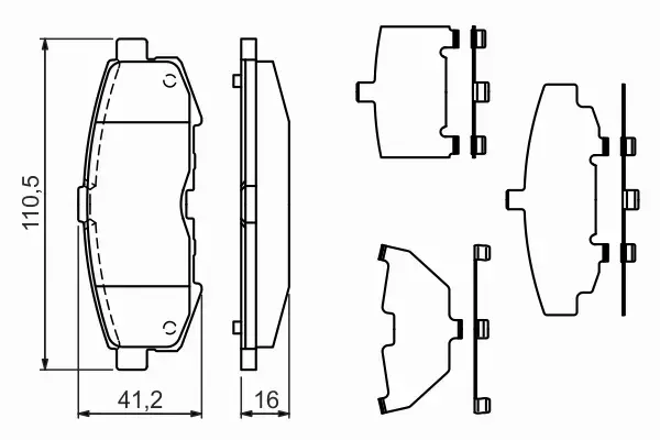 BOSCH KLOCKI HAMULCOWE TYŁ 0 986 494 319 