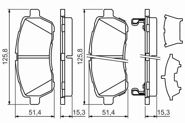 BOSCH KLOCKI HAMULCOWE PRZÓD 0 986 494 321 