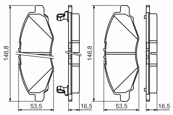 BOSCH KLOCKI HAMULCOWE PRZÓD 0 986 494 326 