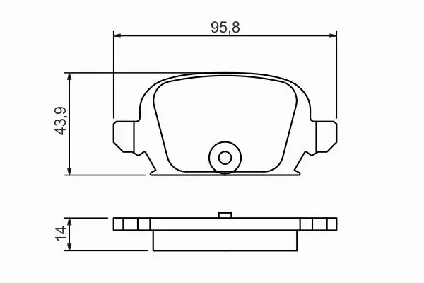 BOSCH KLOCKI HAMULCOWE TYŁ 0 986 494 340 