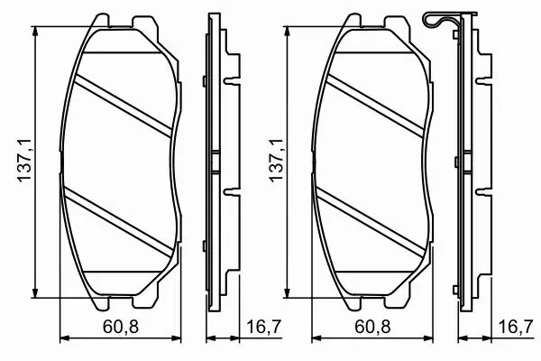 BOSCH KLOCKI HAMULCOWE PRZÓD 0 986 494 347 