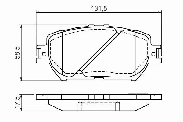 BOSCH KLOCKI HAMULCOWE PRZÓD 0 986 494 363 