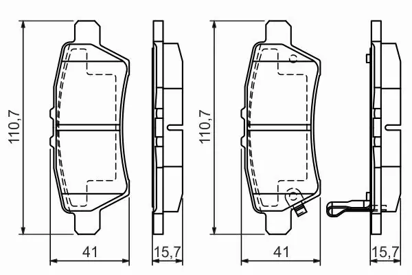 BOSCH KLOCKI HAMULCOWE TYŁ 0 986 494 369 