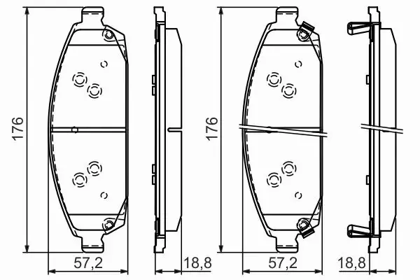 BOSCH KLOCKI HAMULCOWE PRZÓD 0 986 494 370 