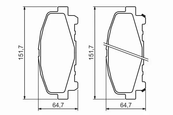 BOSCH KLOCKI HAMULCOWE PRZÓD 0 986 494 382 