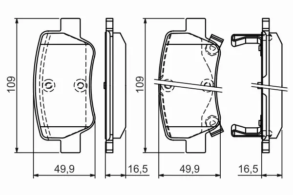 BOSCH TARCZE+KLOCKI PRZÓD+TYŁ TOYOTA AVENSIS T27 