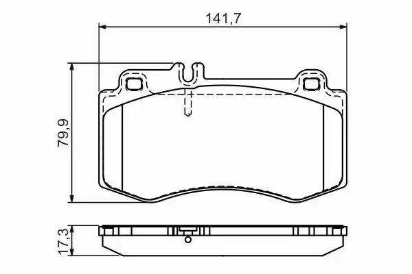 BOSCH KLOCKI HAMULCOWE PRZÓD 0 986 494 405 