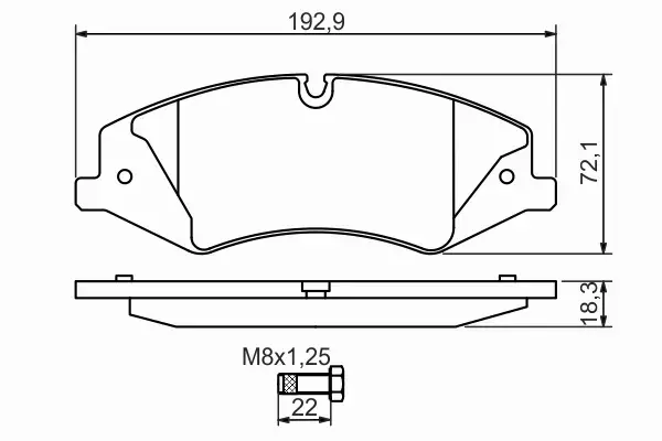 BOSCH KLOCKI HAMULCOWE PRZÓD 0 986 494 408 